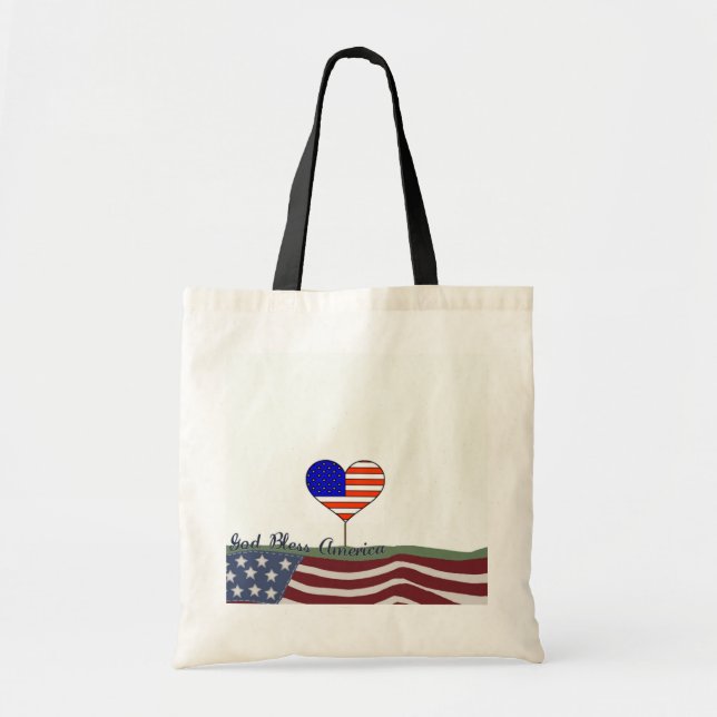Bolsa Tote Deus abençoe America Bag (Frente)