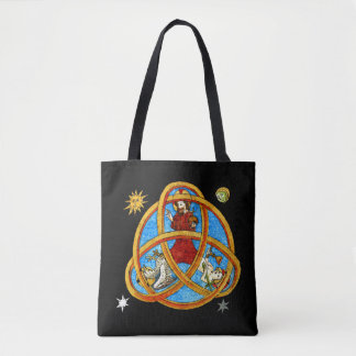 Bolsa Tote Deus da Trindade Medieval, Jesus e Espírito Santo