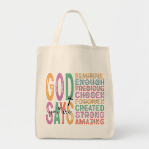 Bolsa Tote Deus Diz Que Você É O Suficiente