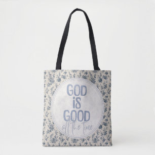 Bolsa Tote Deus É Bom O Tempo Todo Citação Cristã