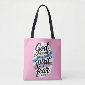 Bolsa Tote Deus Não Nos Deu Um Espírito De Medo