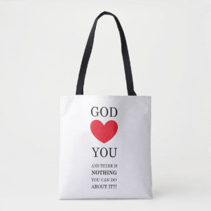 Bolsa Tote Deus o coração