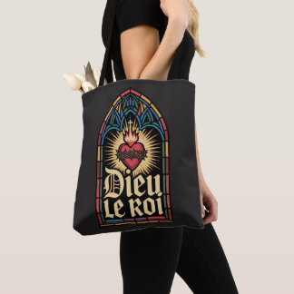 Bolsa Tote Deus, O Rei Monarquista Católico Sagrado Coração