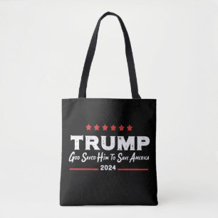 Bolsa Tote Deus O Salvou Para Salvar A América Trump 47