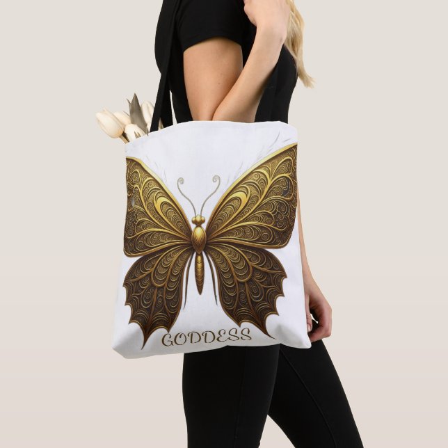 Bolsa Tote Deusa Borboleta Design (Close Up)