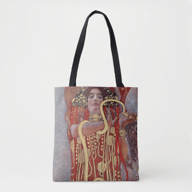 Bolsa Tote Deusa da Saúde, Higieia (Salus), Gustav Klimt (Frente)