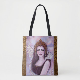Bolsa Tote Deusa Deméter com serpente por Renee Lavoie 