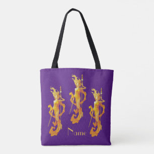 Bolsa Tote Deusa do Guerreiro do ouro Thunder_Cove