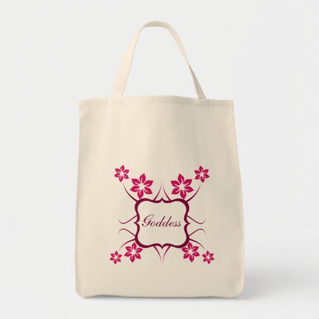 Bolsa Tote Deusa Floral Bag, Magenta (Frente)