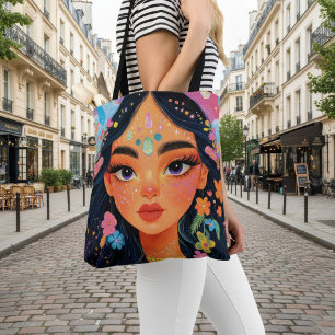 Bolsa Tote Deusa Floral Encantada