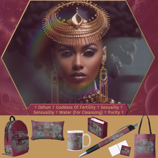 Bolsa Tote Deuses e Deusa da Água (Get the full “Gods + Goddesses Of Water” collection: https://bit.ly/OurAncestorsZazzle.)