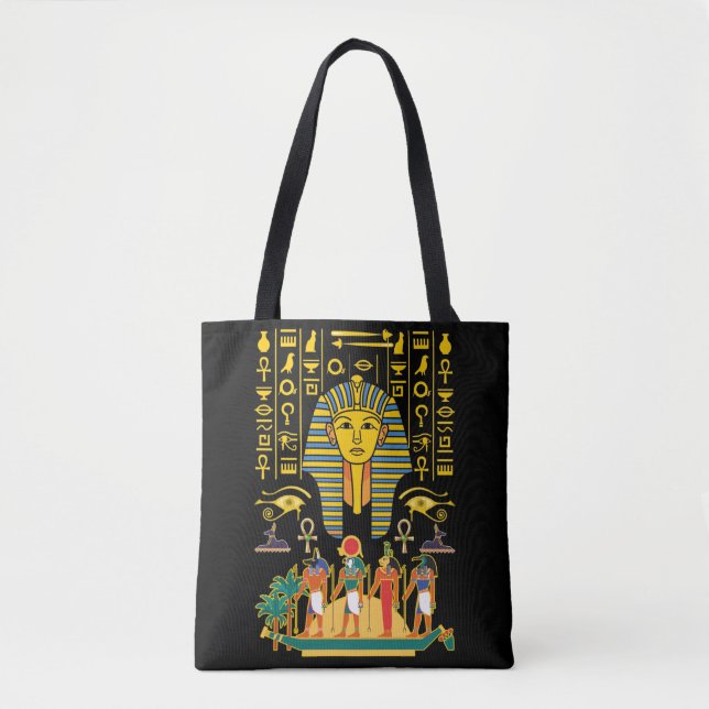 Bolsa Tote Deuses egípcios Egito Deidades faraó Anubis Horus (Frente)