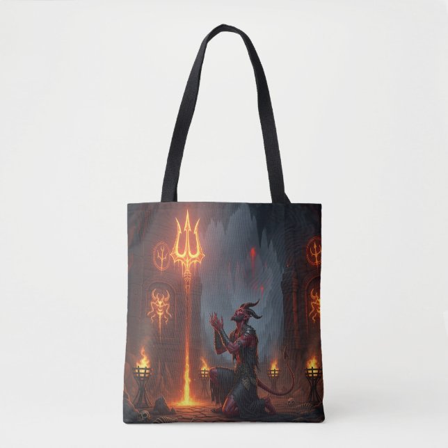 Bolsa Tote Devil Culto Trident (Frente)