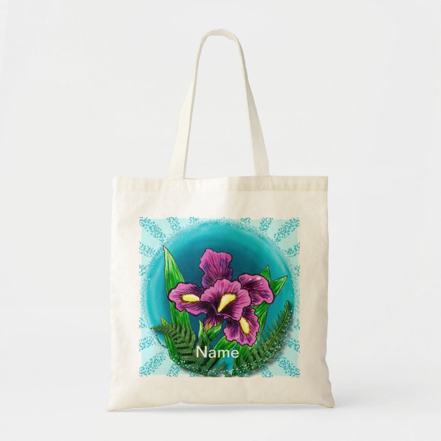 Bolsa Tote Dewdrop iris (Frente)
