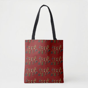 Bolsa Tote Dez Senhores Saltando O Vetor Dos Dez Mandamentos