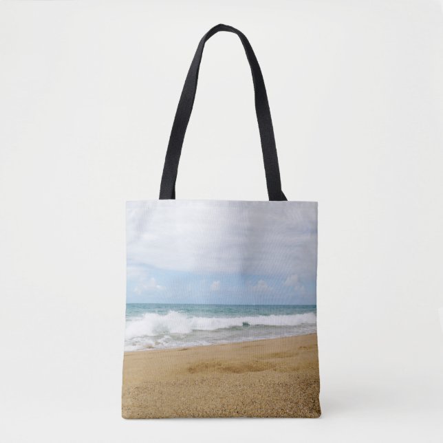 Bolsa Tote Dia calmo na praia (Frente)
