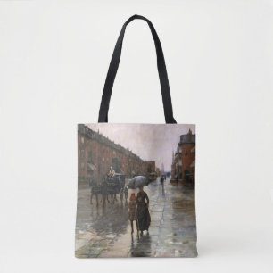 Bolsa Tote Dia Chuvoso, Boston por Frederick Childe Hassam
