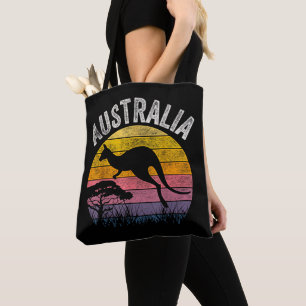 Bolsa Tote Dia da Austrália Humorístico Canguru Australiano V