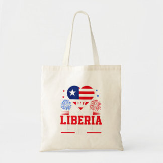 Bolsa Tote Dia da Independência da Libéria 1847 Coração Patri