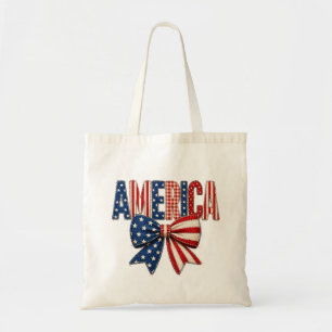 Bolsa Tote Dia da Independência dos EUA Estrelas e Listras Ar