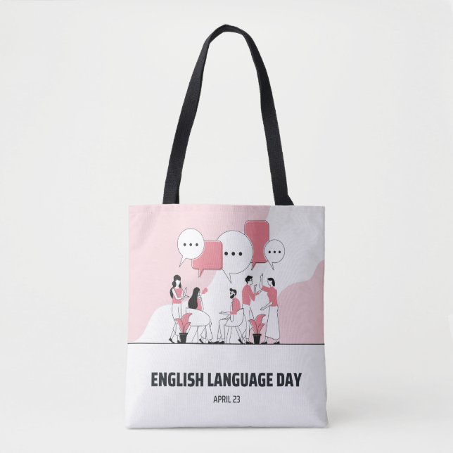 Bolsa Tote Dia da Língua Inglesa (Frente)