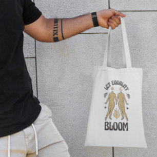 Bolsa Tote Dia da Paz Igualdade de Férias Toque
