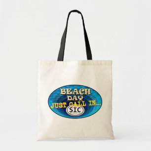 Bolsa Tote Dia da Praia Apenas Ligue para a Bag de Tote da Ci