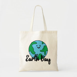 Bolsa Tote Dia da Terra Ícone Ecológico Feliz Terra Clipa