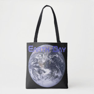 Bolsa Tote Dia da Terra - Vista da Terra em cheio