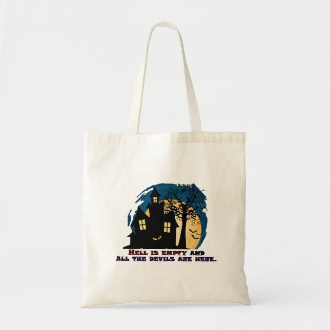 Bolsa Tote Dia das Bruxas (Frente)
