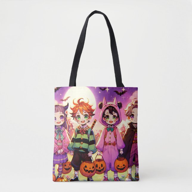 Bolsa Tote Dia das Bruxas do Anime Kid (Frente)