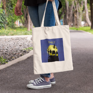 Bolsa Tote Dia das Bruxas Travessuras ou Gostosuras Casa Asso
