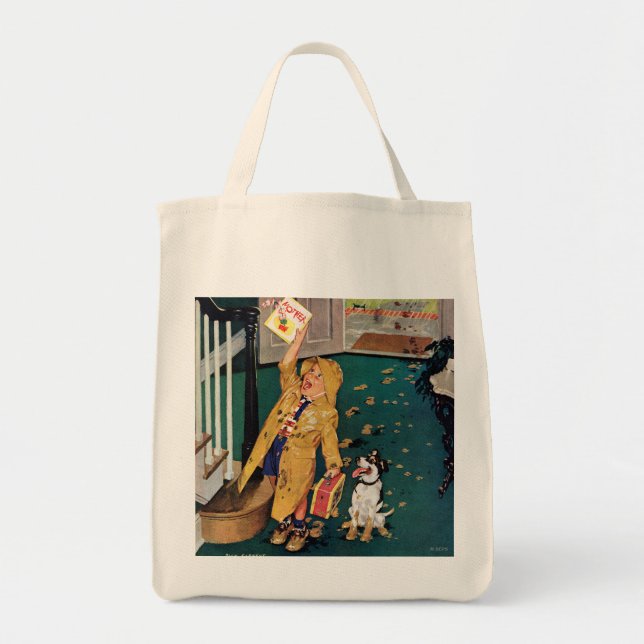 Bolsa Tote Dia das mães feliz (Frente)