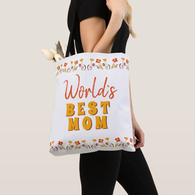 Bolsa Tote Dia das Mães Flores Florais do Mundo (Close Up)
