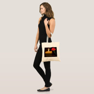 Bolsa Tote Dia das Mães Rosa Vermelha