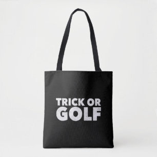 Bolsa Tote Dia de as Bruxas engraçado De Truque Ou Golfe