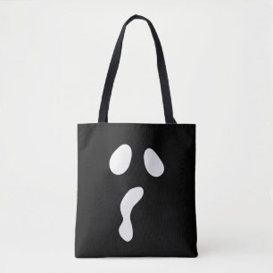 Bolsa Tote Dia de as Bruxas engraçado encara fantasma assusta