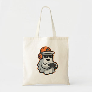 Bolsa Tote Dia de as Bruxas engraçado Ghost Gamer Pixel Vídeo