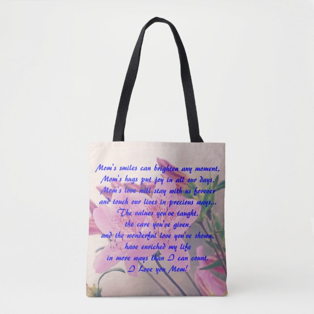 Bolsa Tote Dia de as mães Azaleas (Frente)