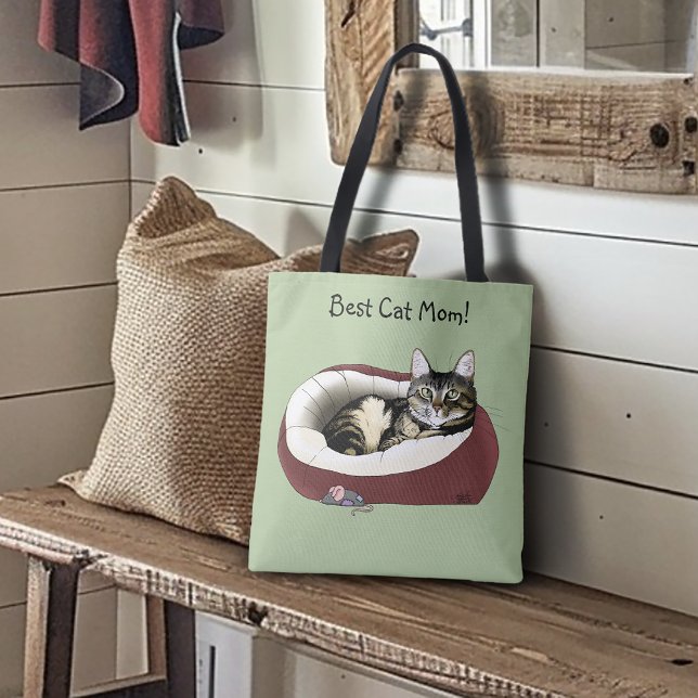 Bolsa Tote Dia de as mães de Cat (Criador carregado)