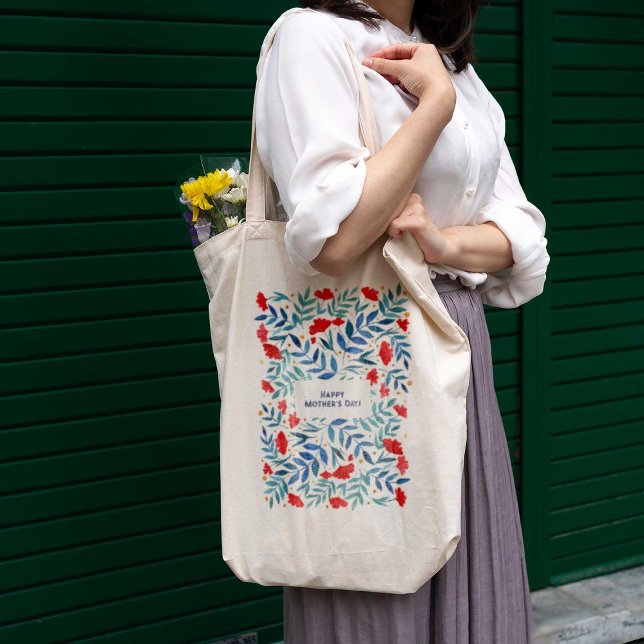 Bolsa Tote Dia de as mães de Jardim Mágico (Criador carregado)