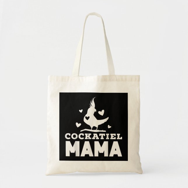 Bolsa Tote Dia de as mães De Pássaro Cockatoo Cockatoo Bes (Frente)