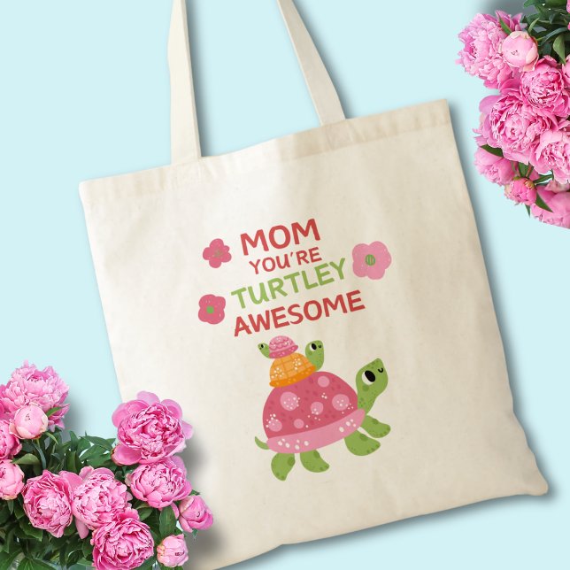 Bolsa Tote Dia de as mães Engraçado Turtley (Criador carregado)