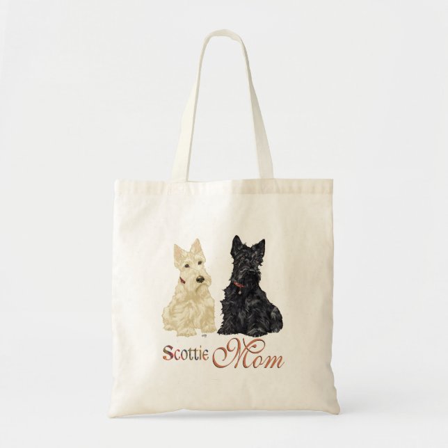Bolsa Tote Dia de as mães Whaten & Black Scotties (Frente)