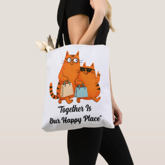 Bolsa Tote Dia de Compras Amor de Gato