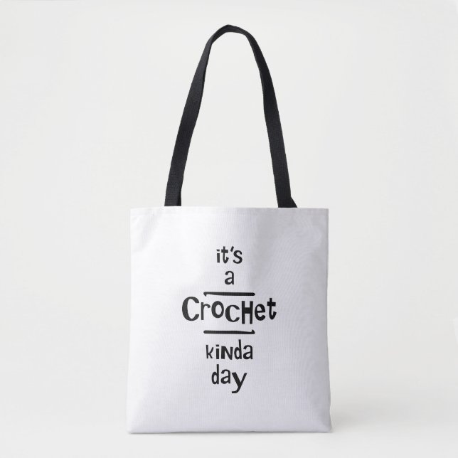 Bolsa Tote Dia de Crochet (Frente)