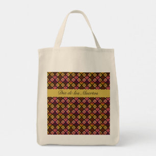 Bolsa Tote Dia de los Muertos Boho Arte Folclórica Mexicana
