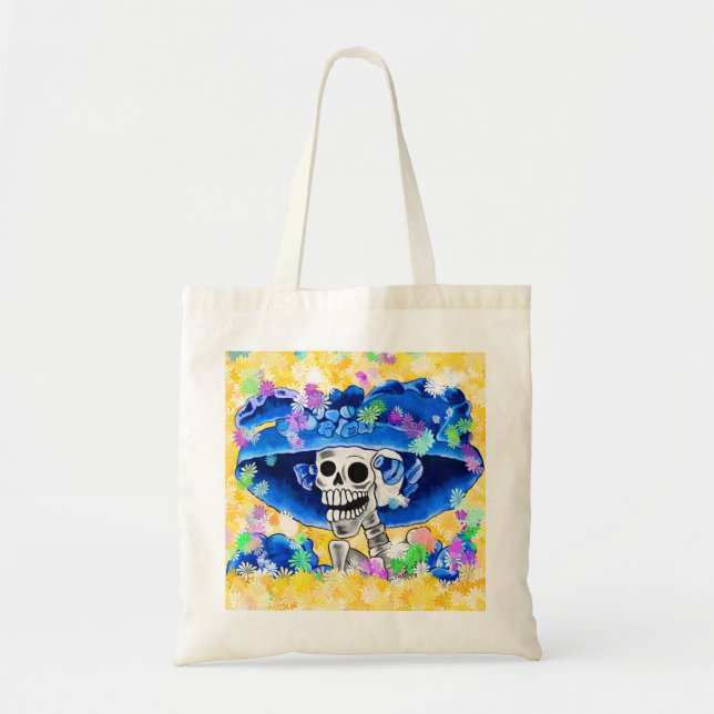 Bolsa Tote Dia De Los Muertos Calavera - Crânio de açúcar em  (Frente)