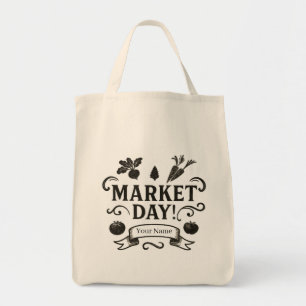 Bolsa Tote Dia de Mercado Personalizado!