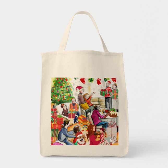 Bolsa Tote Dia de Natal (Frente)